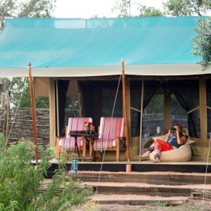 Kenya Ol Pejeta guest tent veranda